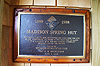 Madison Spring Hut sign